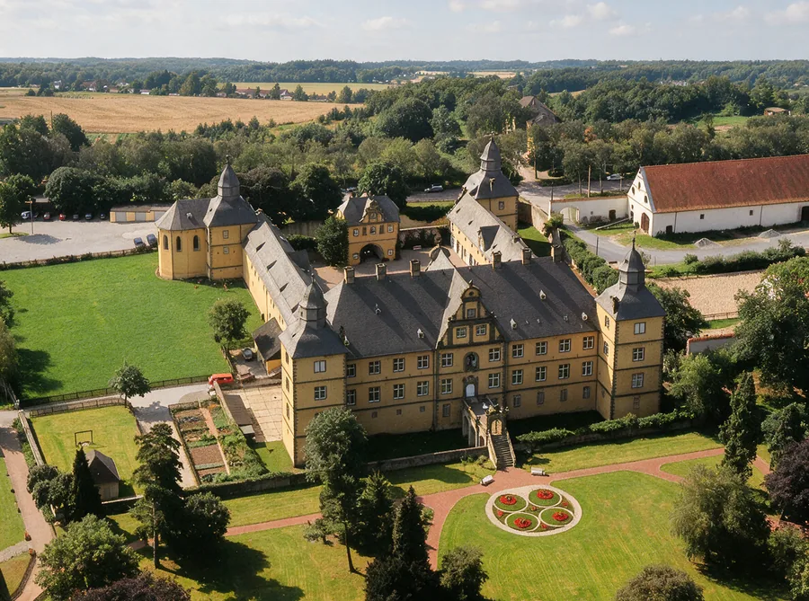 Schloss Eringerfeld von der Parkseite